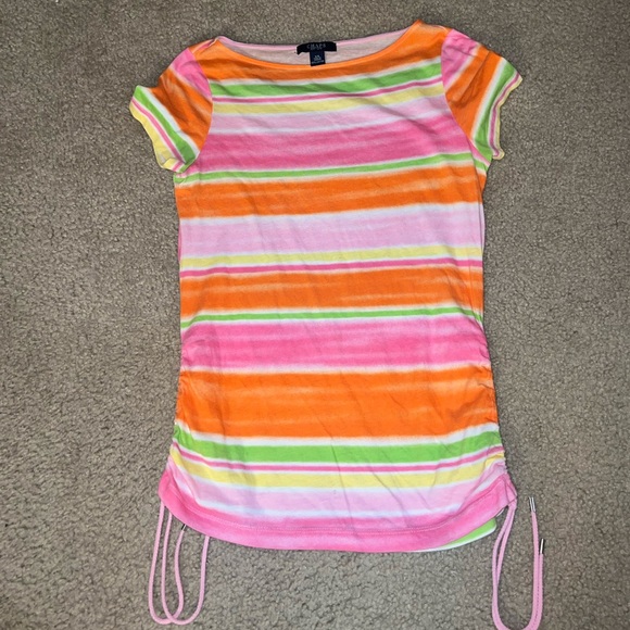 Chaps Orange, Pink & Green Shirt size XS - Picture 3 of 5